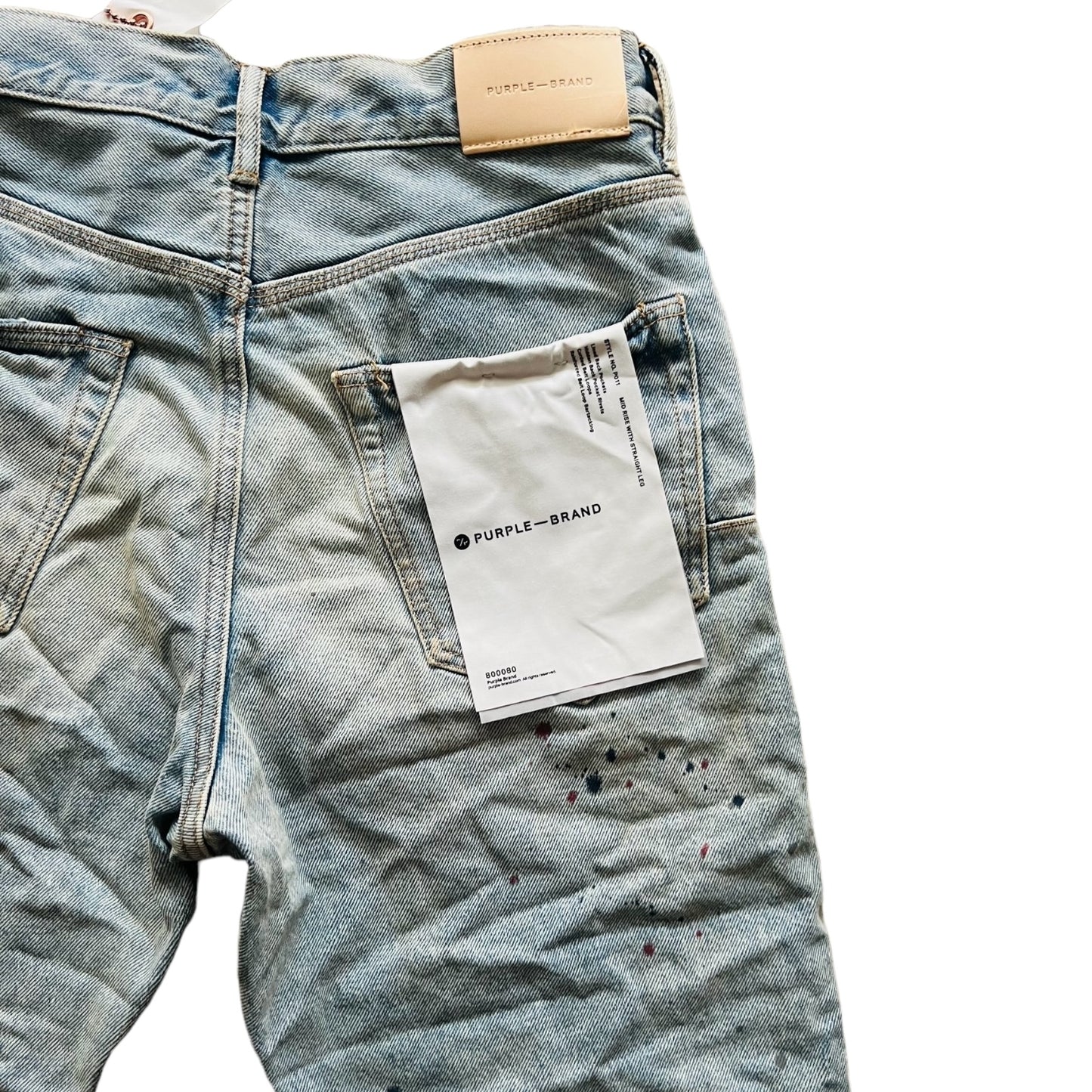 Purple Brand Jeans Mens Mid Rise With Straight Leg P011