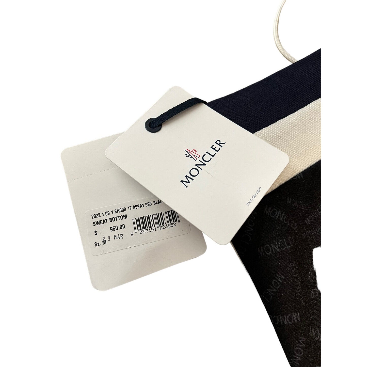 Moncler Mens Sweatpants Logo Jaquard