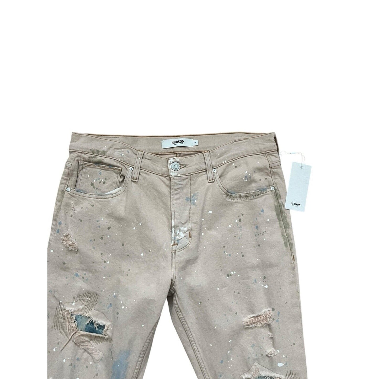 Hudson Zack Stacked Skinny Jeans Deserted