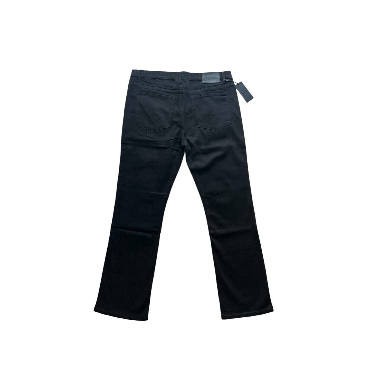 RtA Denis Black Logo Flared Skinny Jeans