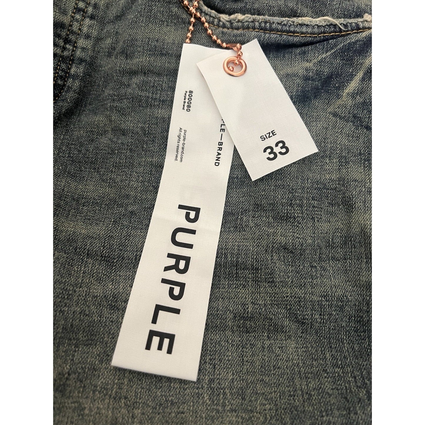 Purple Brand Jeans Men Slim Straight Vintage Aged P005