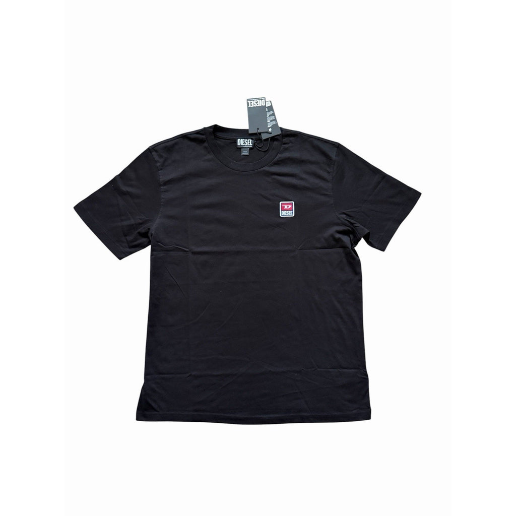 Diesel T-Just Maglietta T-Shirt Black Logo Tee Mens $70 Size M