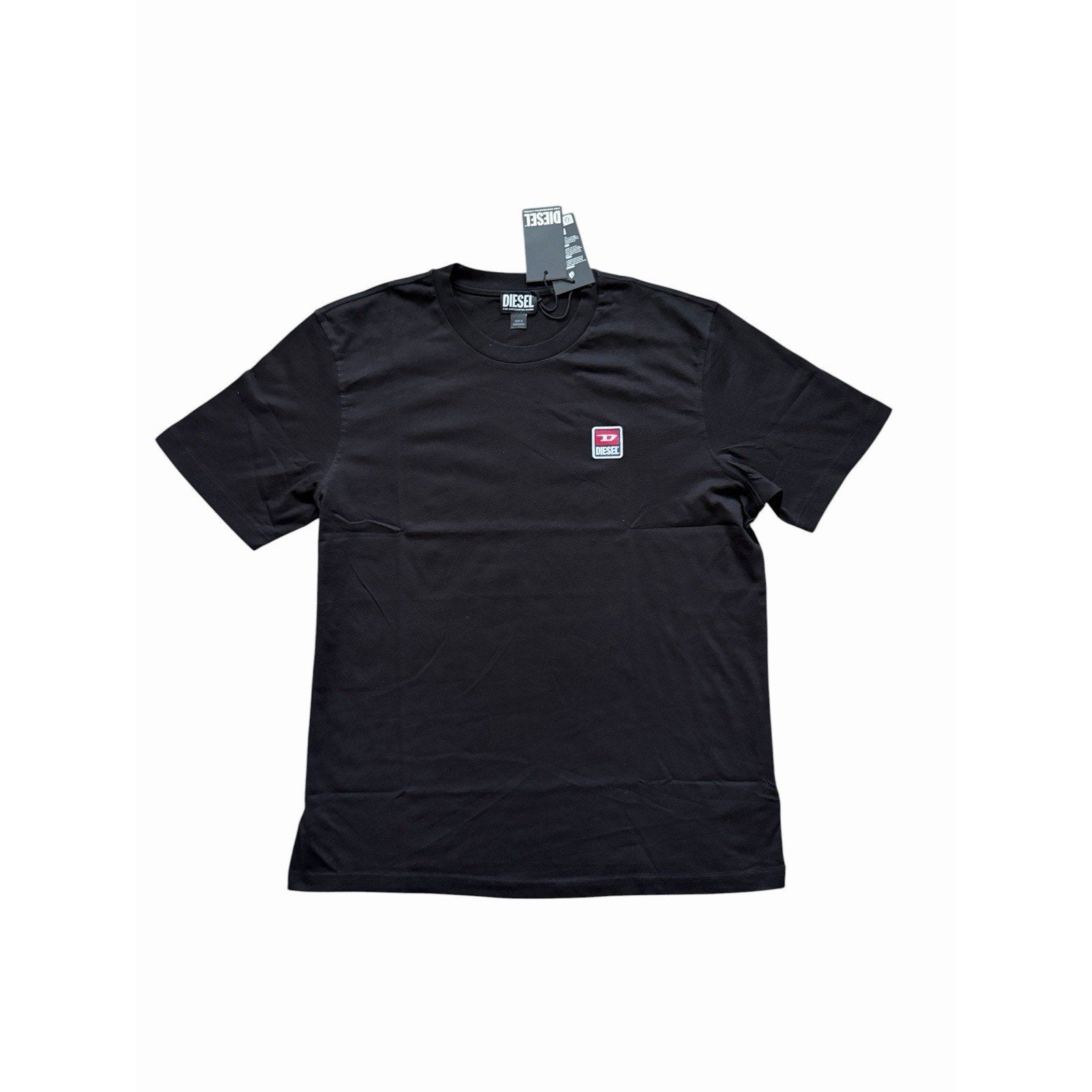 Diesel T-Just Maglietta T-Shirt Black Logo Tee Mens $70 Size M