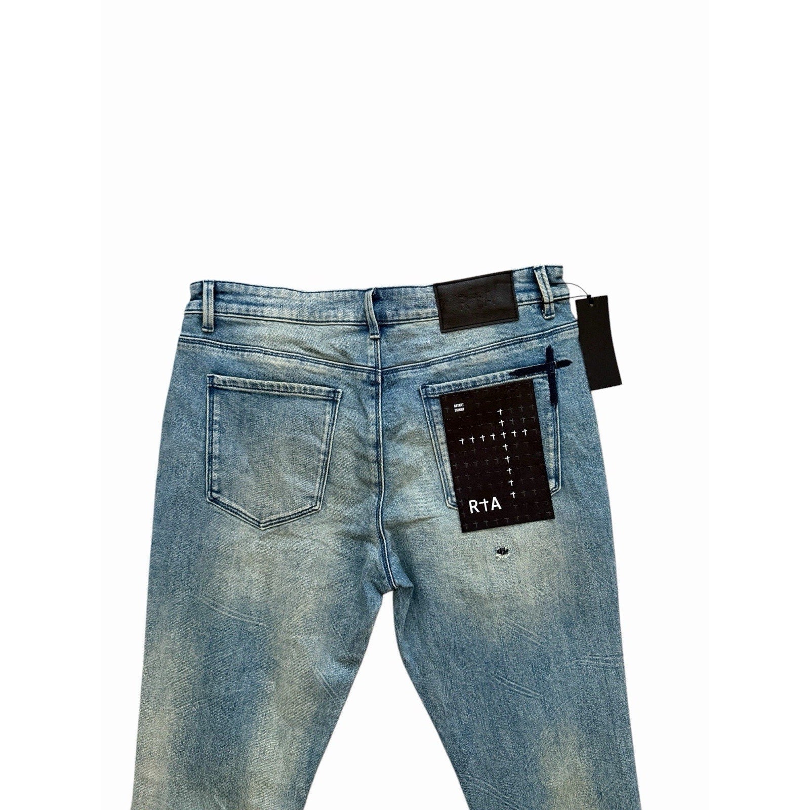 RtA Exodus D-Bryant Logo Skinny Jeans - Blue