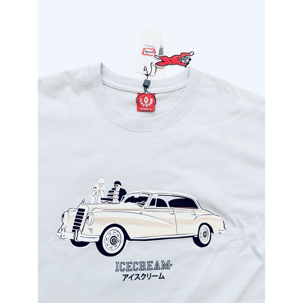 ICECREAM x Billionaire Boys Club BBC Mens Garçon T-Shirt Light Blue Size M