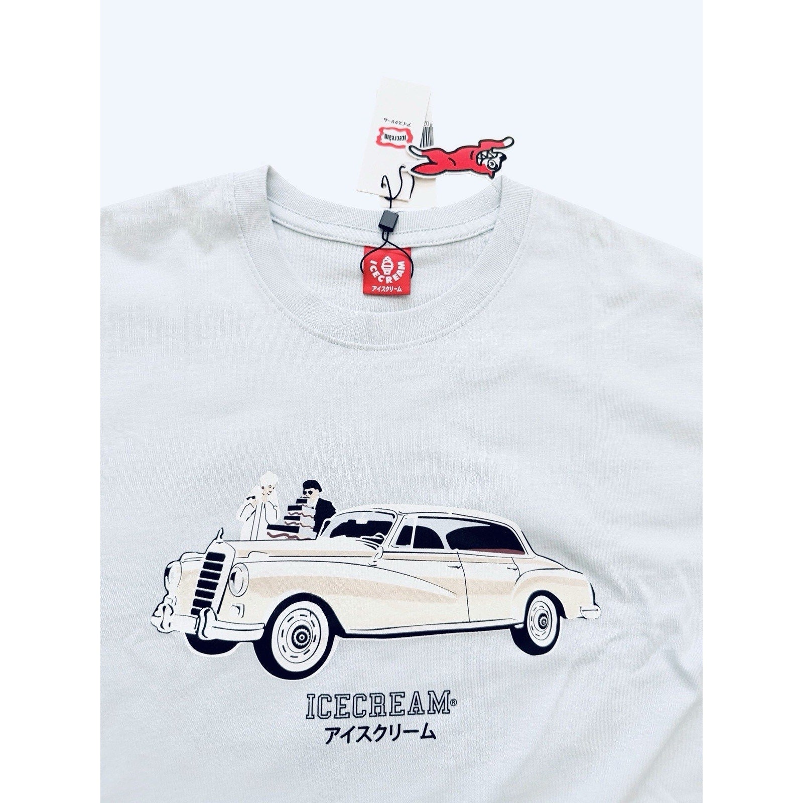 ICECREAM x Billionaire Boys Club BBC Mens Garçon T-Shirt Light Blue Size M