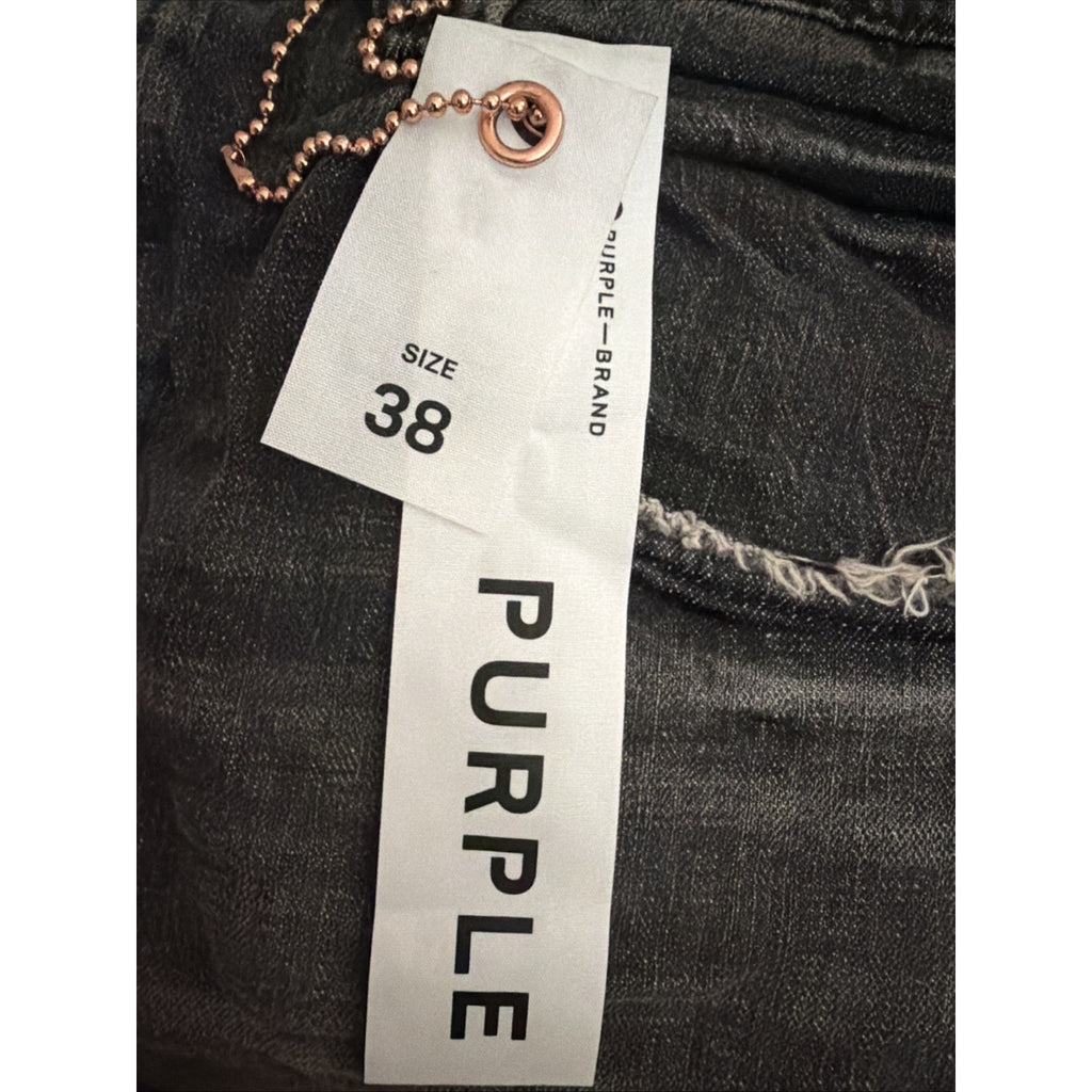 Purple Brand Dirty Blowout Drop Fit Slim Jeans - Grey