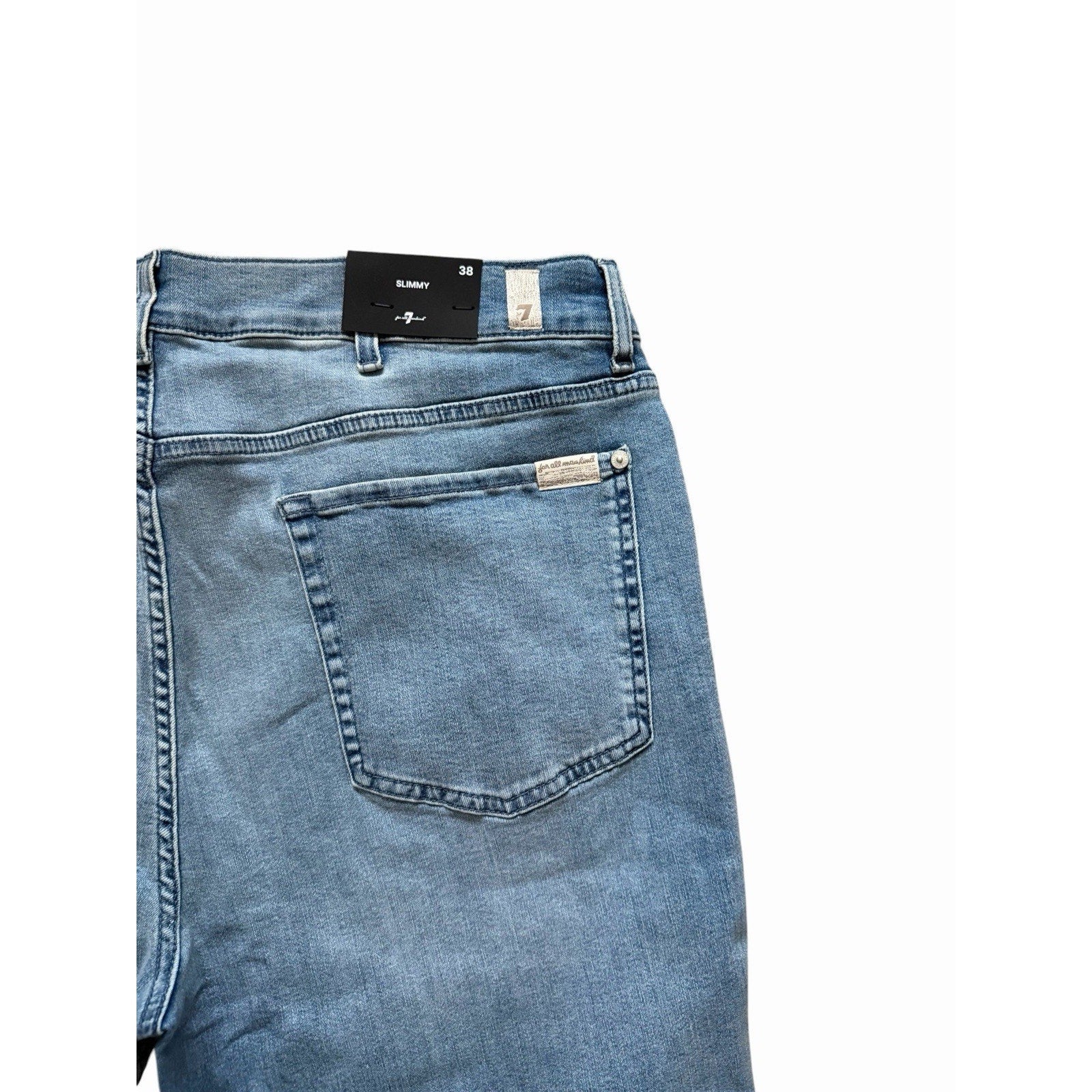 7 For All Mankind Slimmy Clean Pocket Slim Jeans - Blue