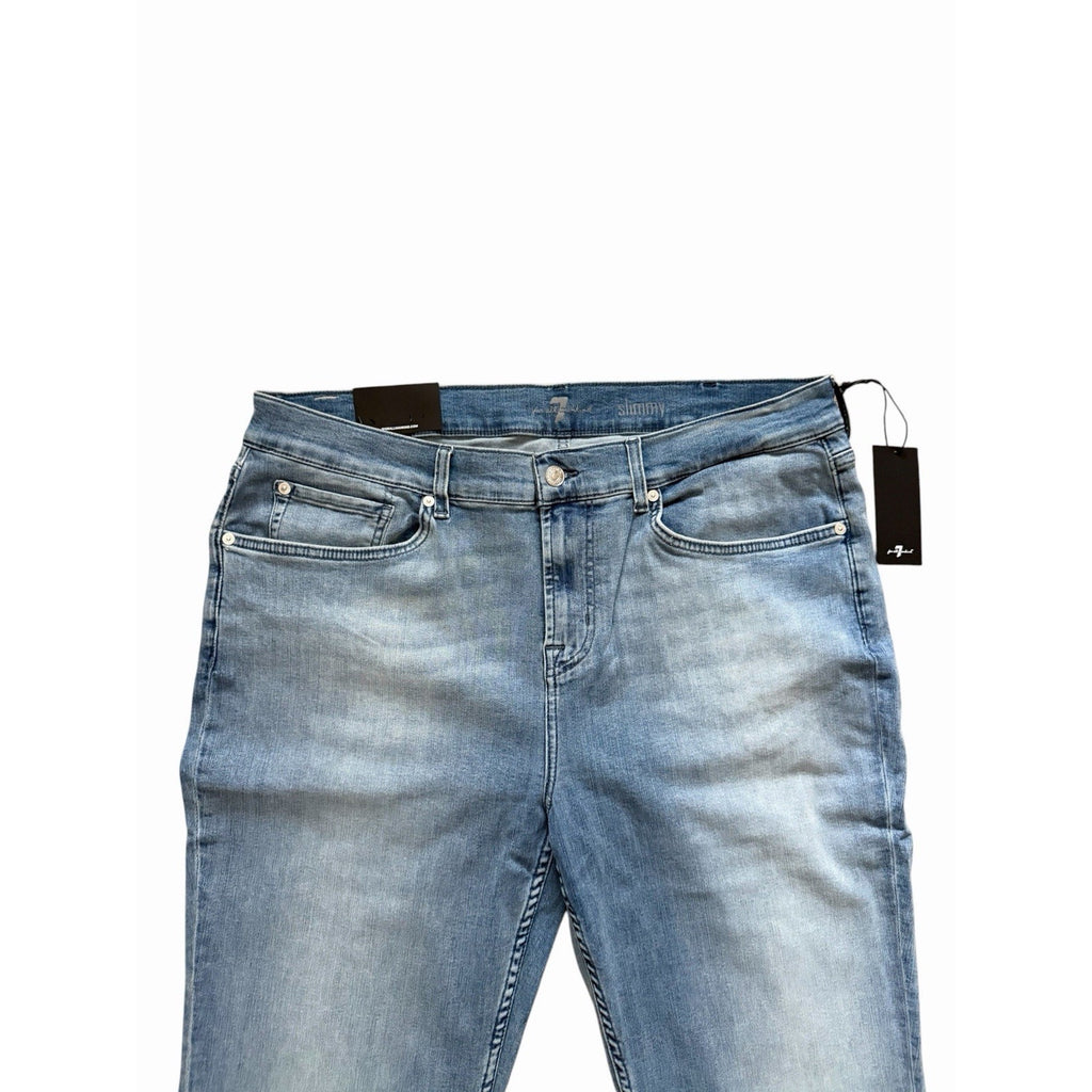 7 For All Mankind Slimmy Clean Pocket Slim Jeans - Blue