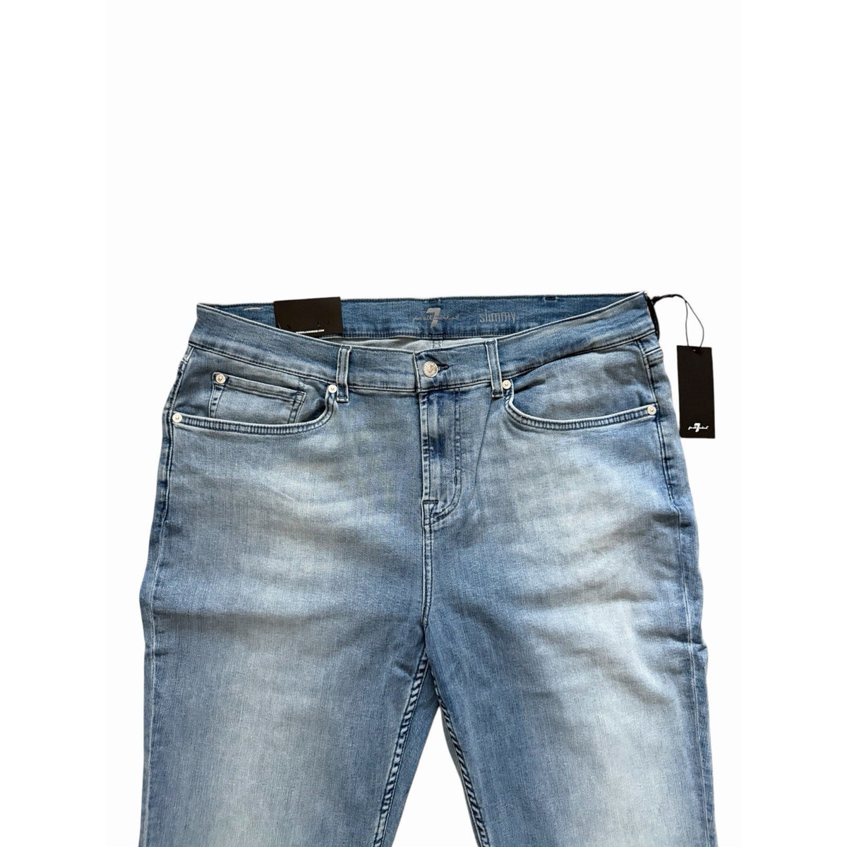 7 For All Mankind Slimmy Clean Pocket Slim Jeans - Blue