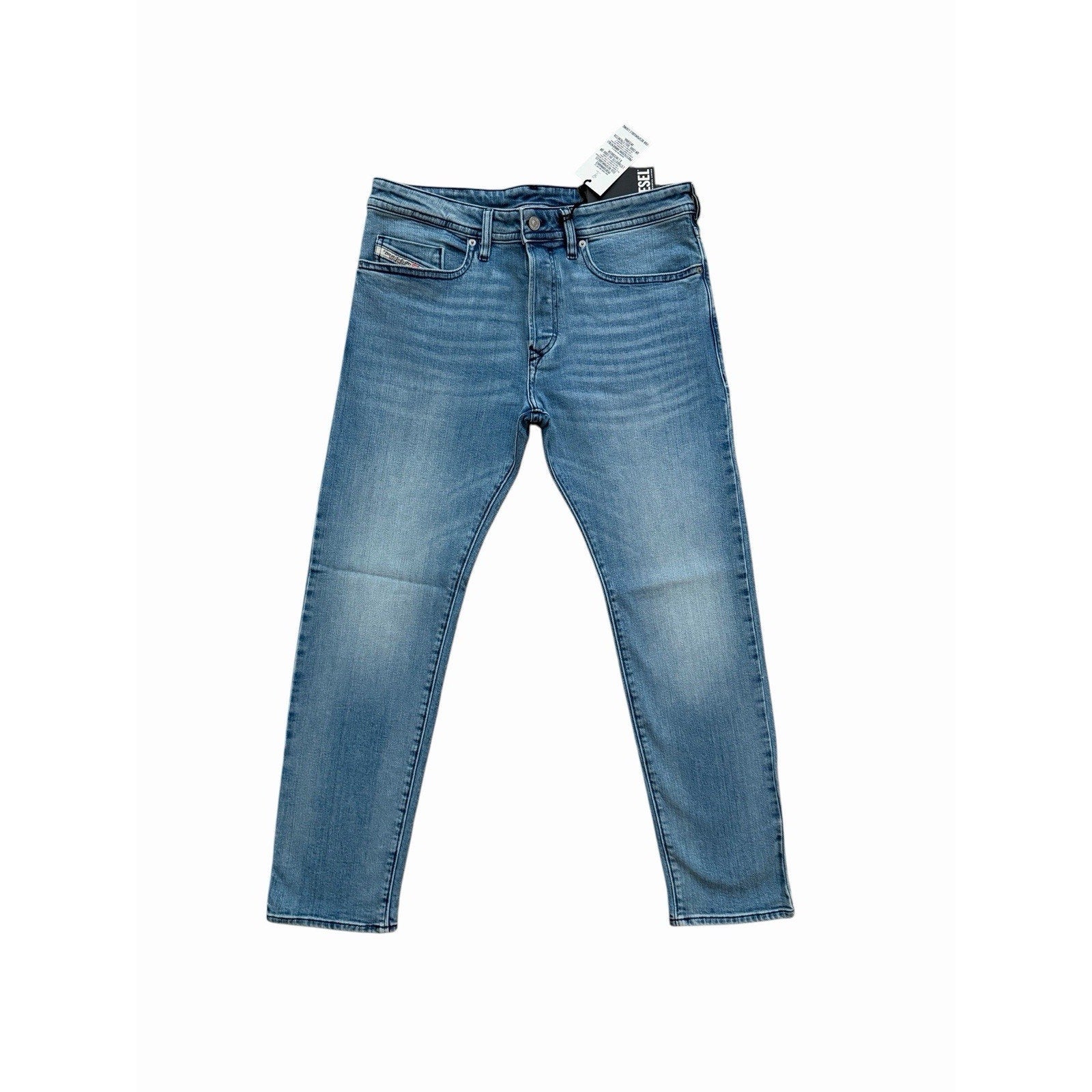 Diesel Buster RE022 Tapered Fit Jeans - Blue Wash