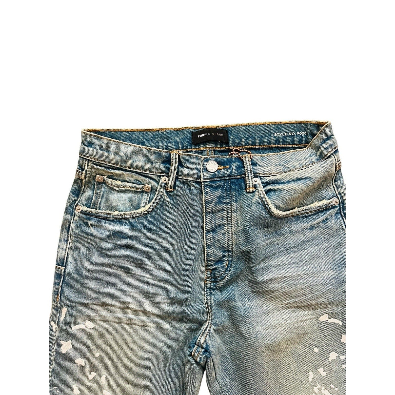 Purple Brand P005 Manganese Paint Slim Straight Jeans