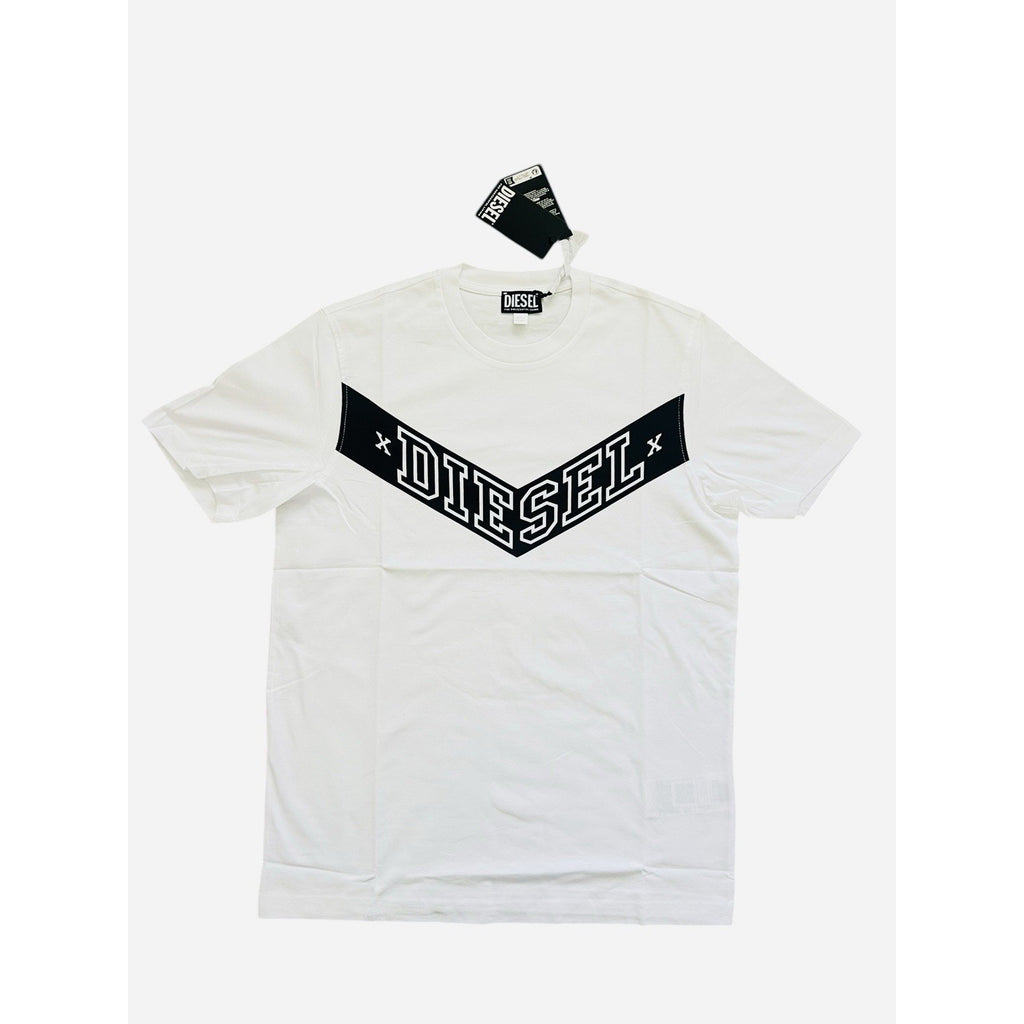 Diesel T-Just Off Logo T-Shirt NWT $80 White Size M