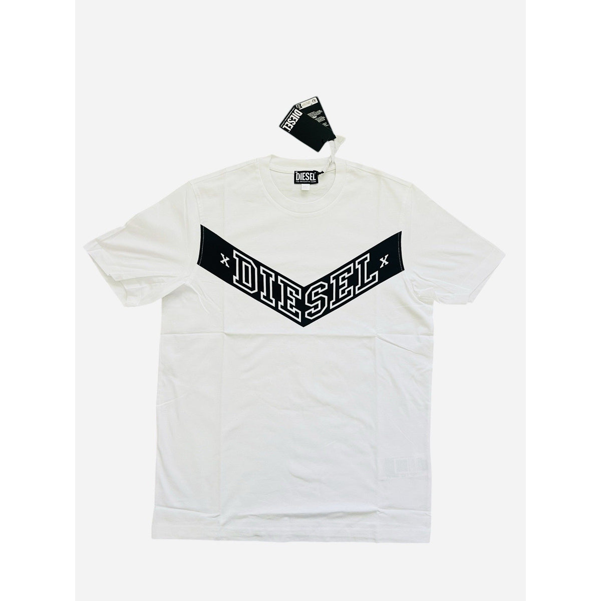 Diesel T-Just Off Logo T-Shirt NWT $80 White Size M