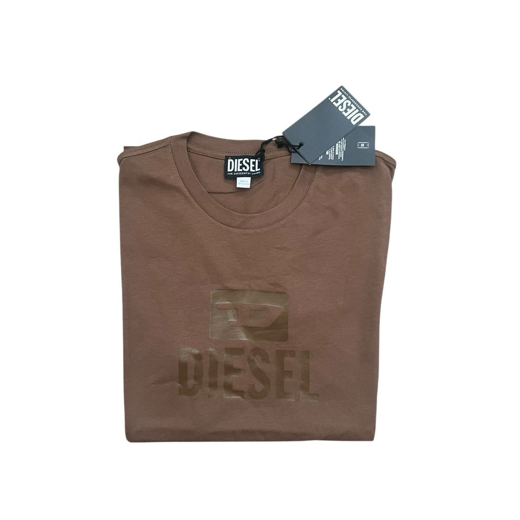 Diesel T Diego Tone Mens Logo T-Shirt NWT $80 Brown Size M