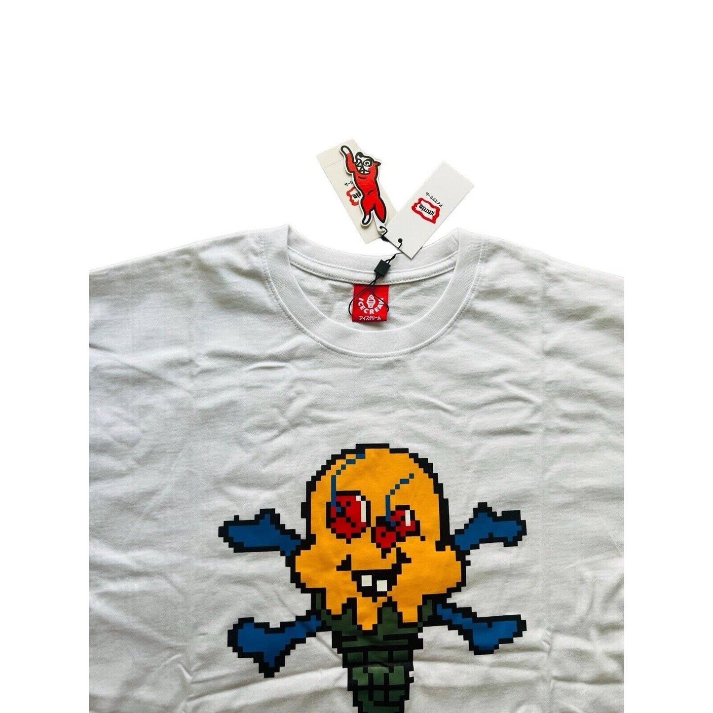 Icecream Pixel Cotton T-Shirt
