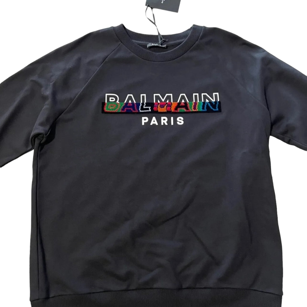 Balmain Paris Men Textured Crew Neck Sweater