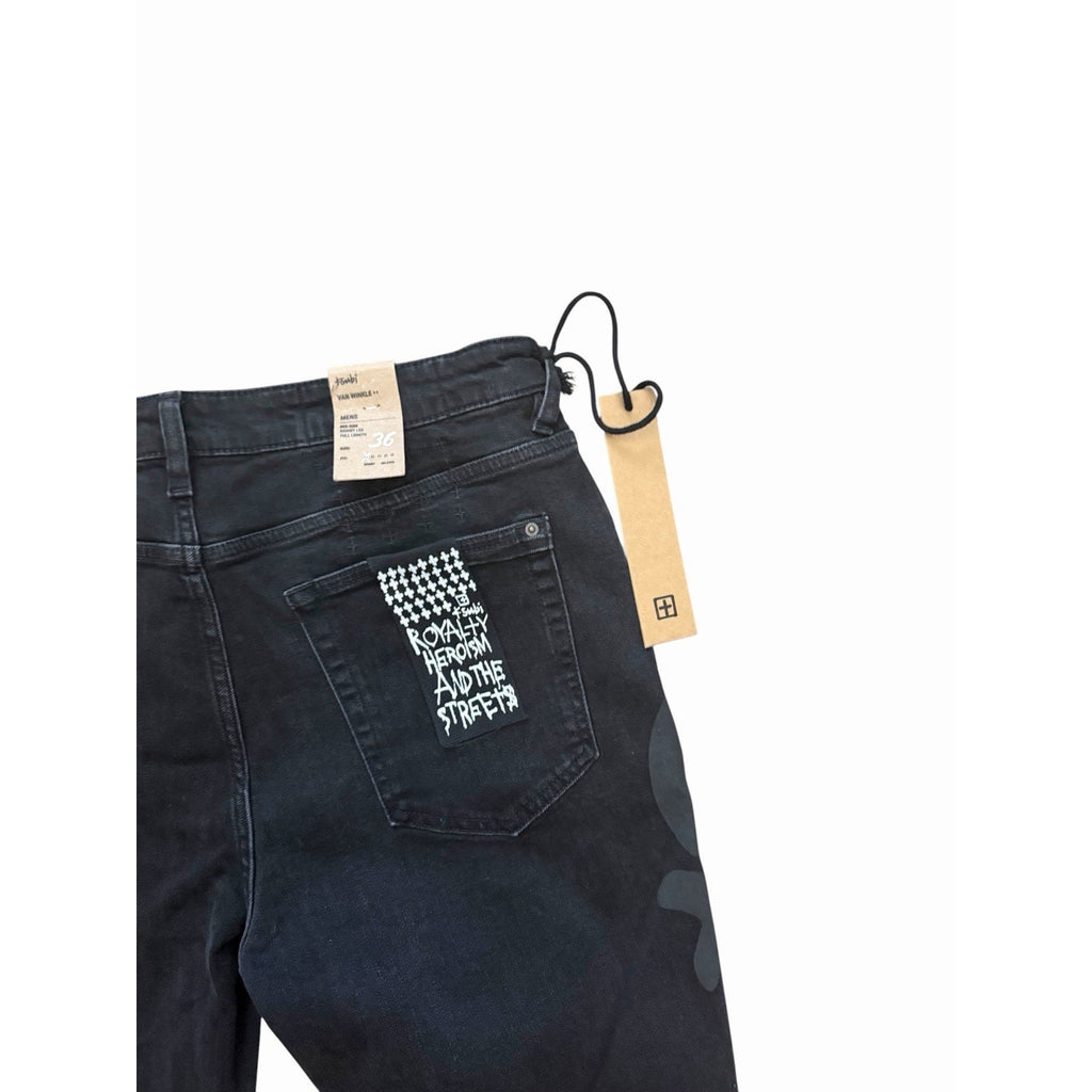 Ksubi Jeans Van Winkle Lock Up Skinny Leg Black