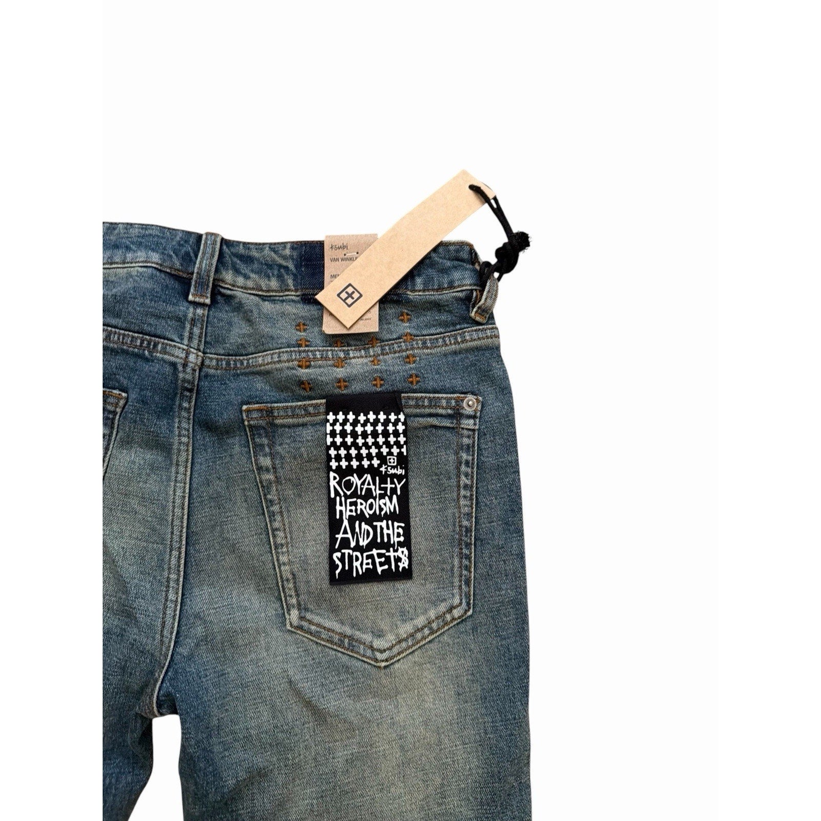 Ksubi Van Winkle Re-Up Blue Skinny Jeans