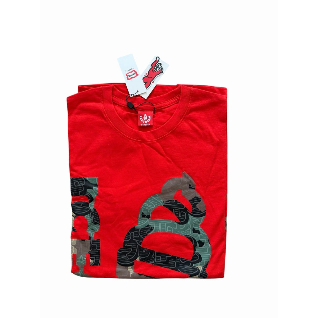 ICECREAM Cover Tee T-Shirt Fiery Red