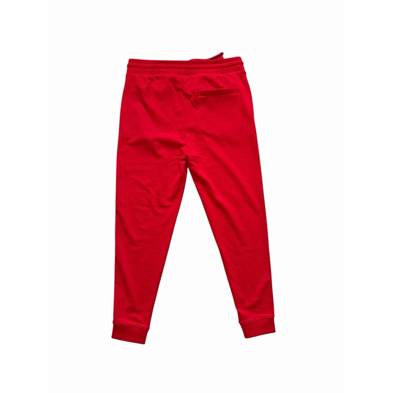 Hugo Boss Dramtol Drawstring Waist Cotton Blend Joggers Red