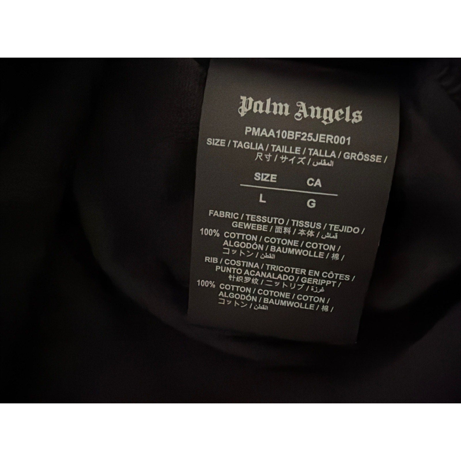 Palm Angels Back Curved Logo Over T-Shirt