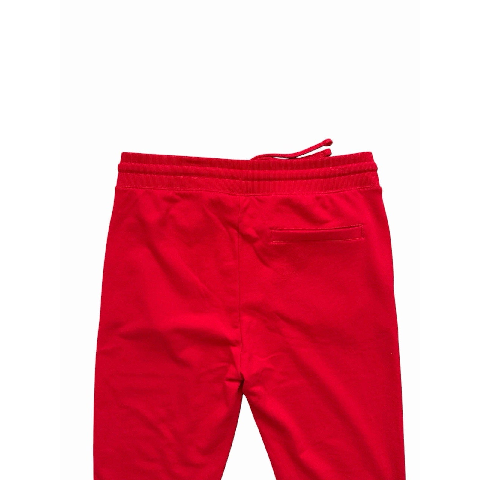 Hugo Boss Dramtol Drawstring Waist Cotton Blend Joggers Red