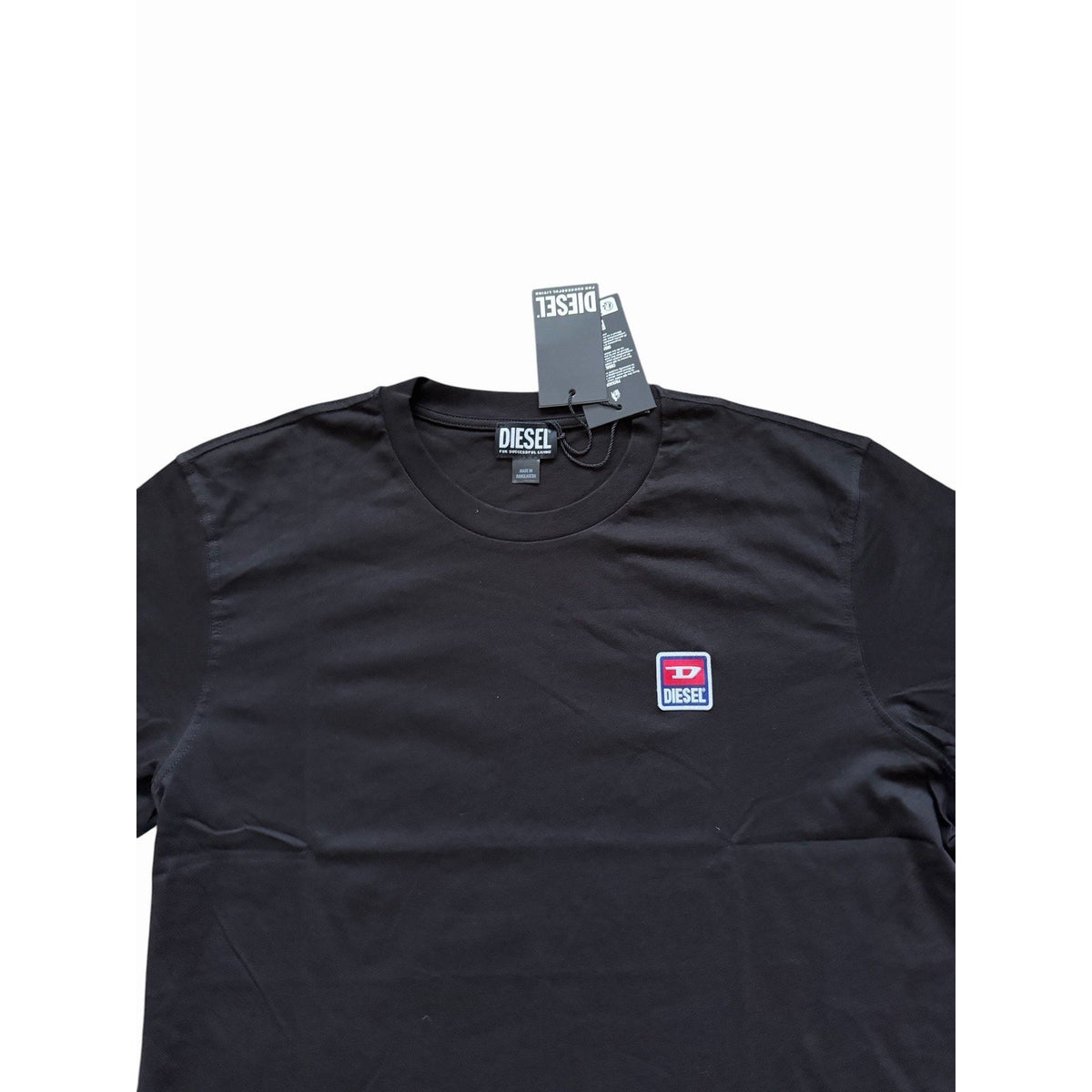 Diesel T-Just Maglietta T-Shirt Black Logo Tee Mens $70 Size M