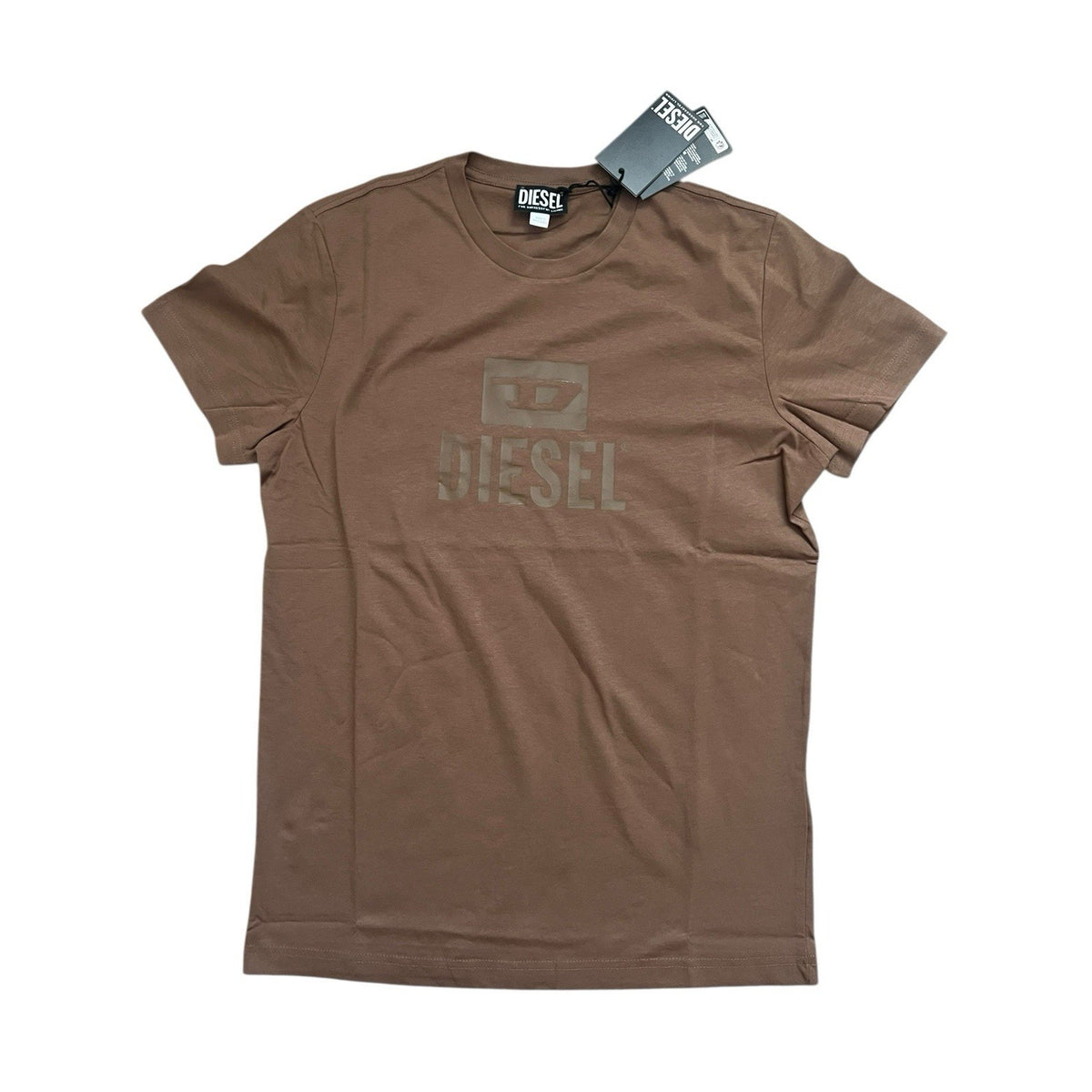 Diesel T Diego Tone Mens Logo T-Shirt NWT $80 Brown Size M