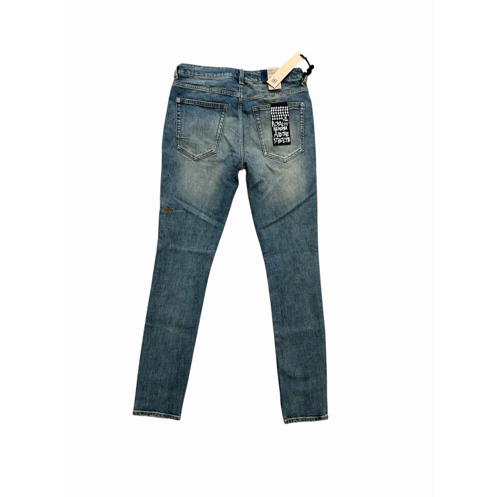 Ksubi Van Winkle Re-Up Blue Skinny Jeans