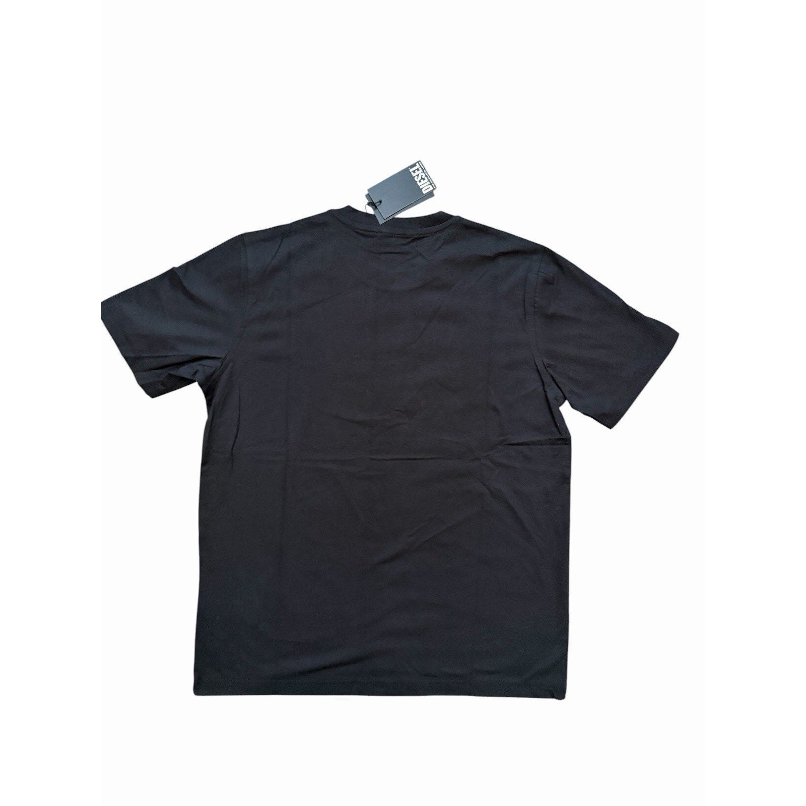 Diesel T-Just D Logo Flock Maglietta T-Shirt - Black