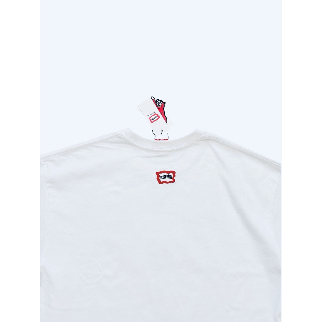 ICECREAM x Billionaire Boys Club BBC Mens Knowledge Tee T-Shirt White Size M