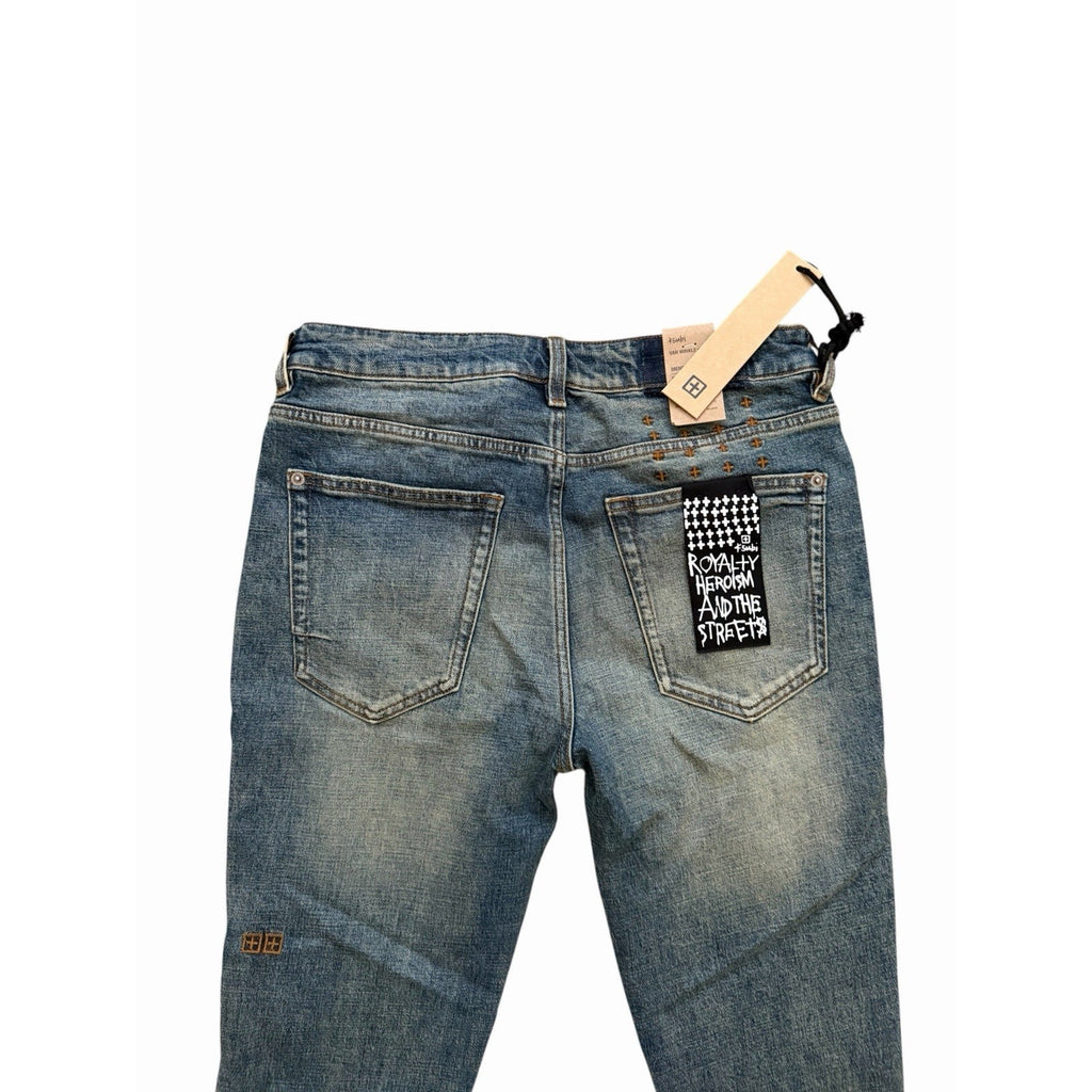 Ksubi Van Winkle Re-Up Blue Skinny Jeans