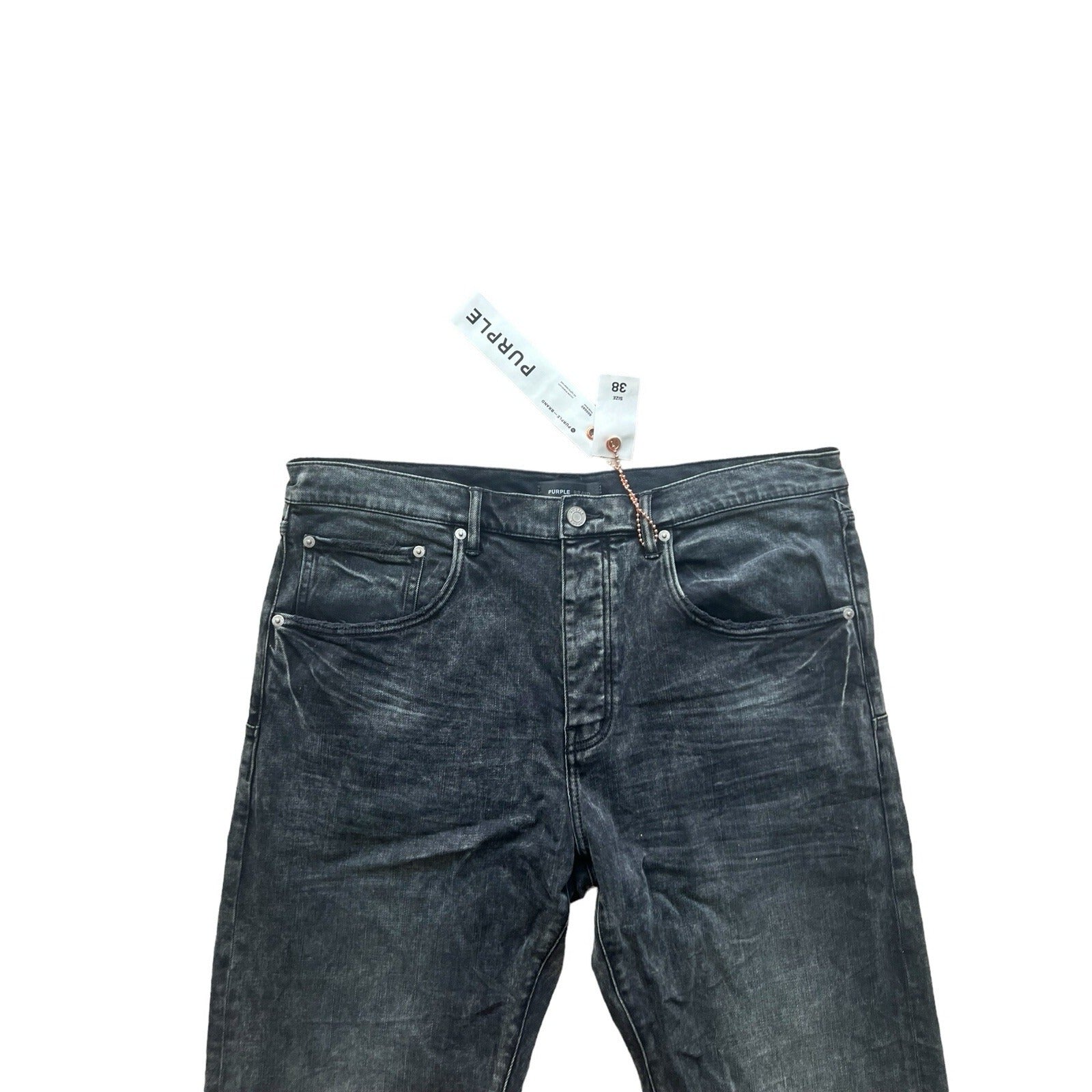 Purple Brand Jeans Men Slim Straight Black P005