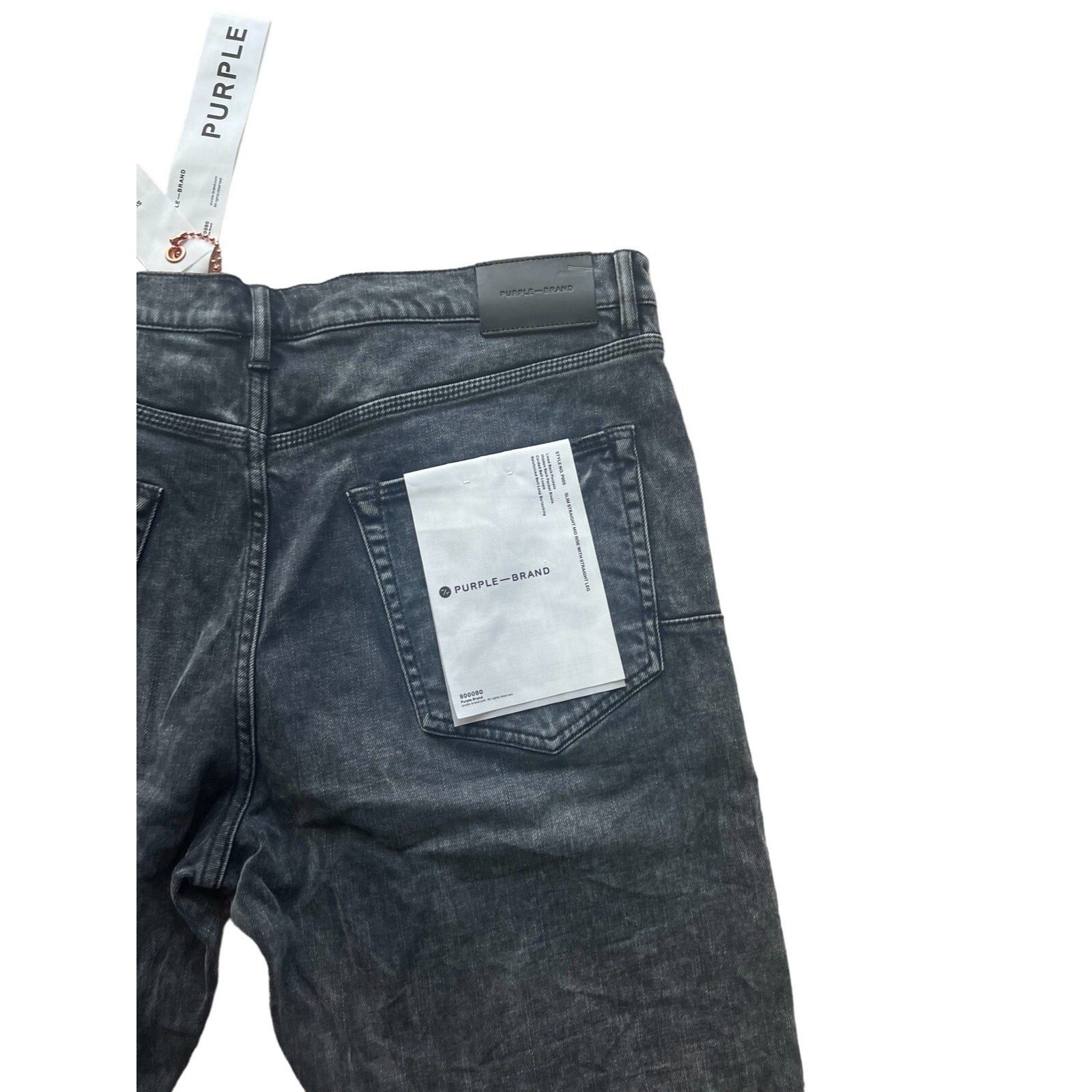 Purple Brand Jeans Men Slim Straight Black P005