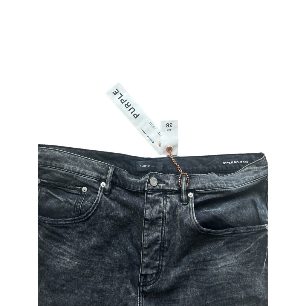 Purple Brand Jeans Men Slim Straight Black P005