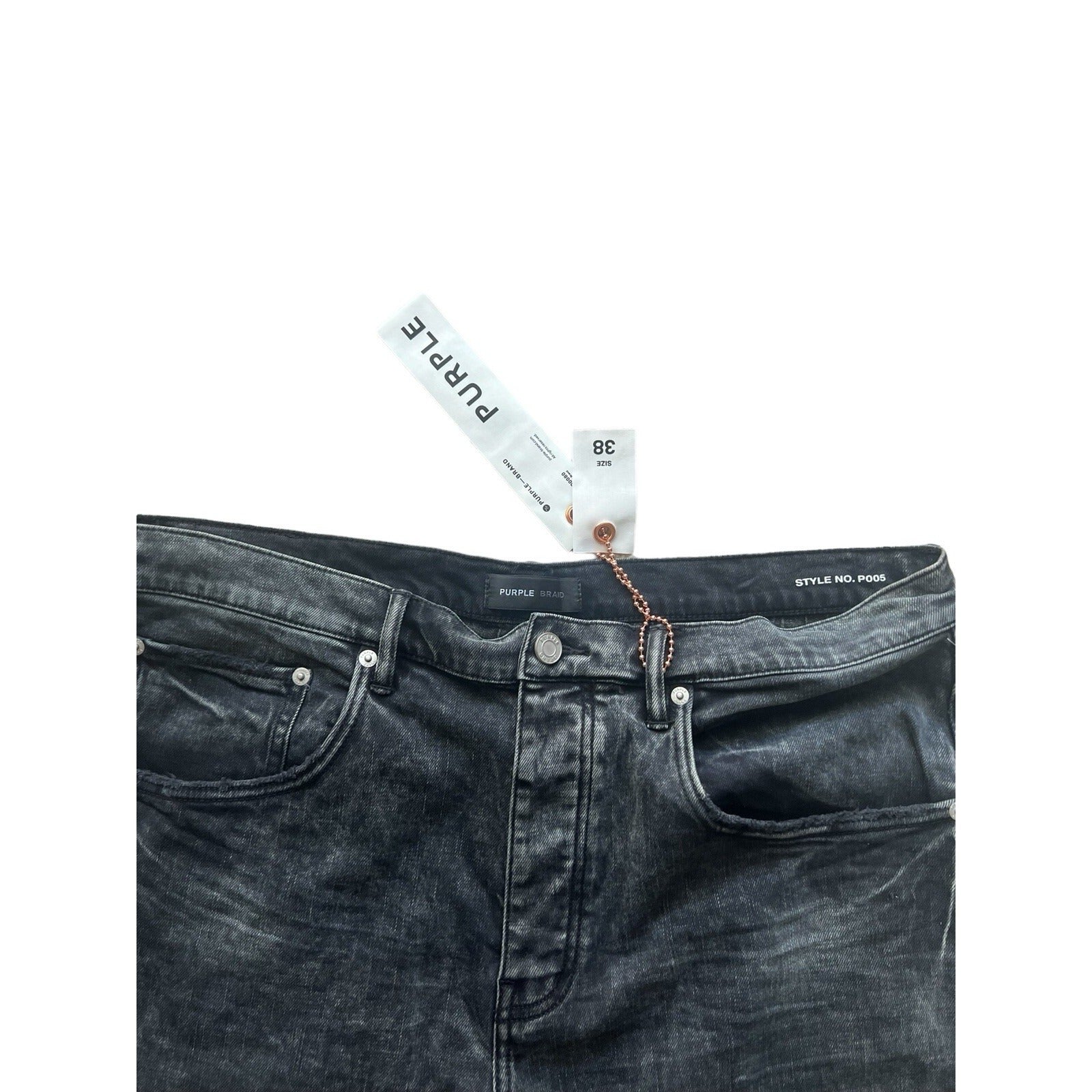 Purple Brand Jeans Men Slim Straight Black P005