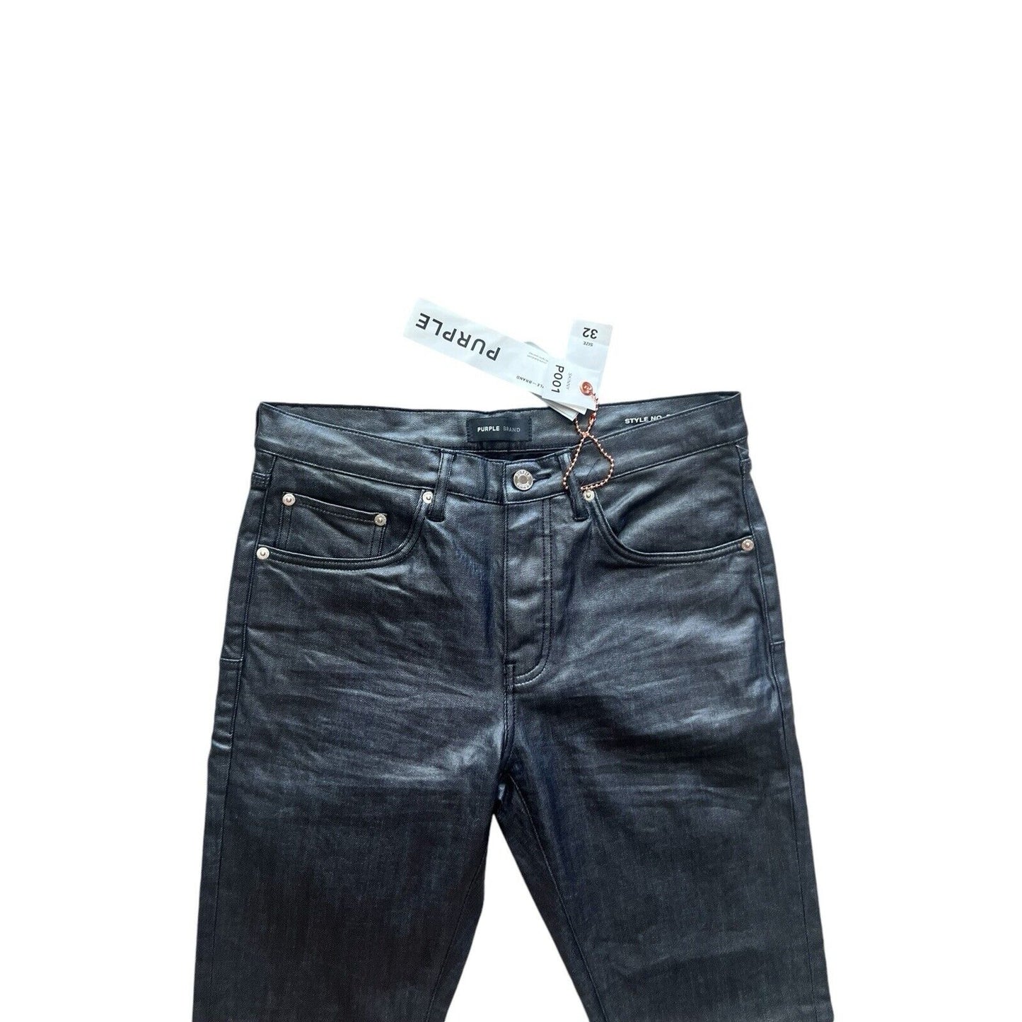 Purple Brand Jeans Coated Stretch Skinny Wax Slim Fit P001