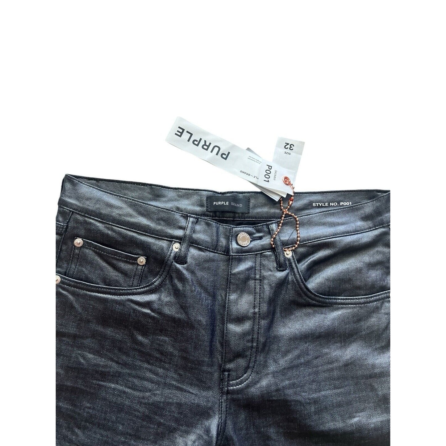 Purple Brand Jeans Coated Stretch Skinny Wax Slim Fit P001