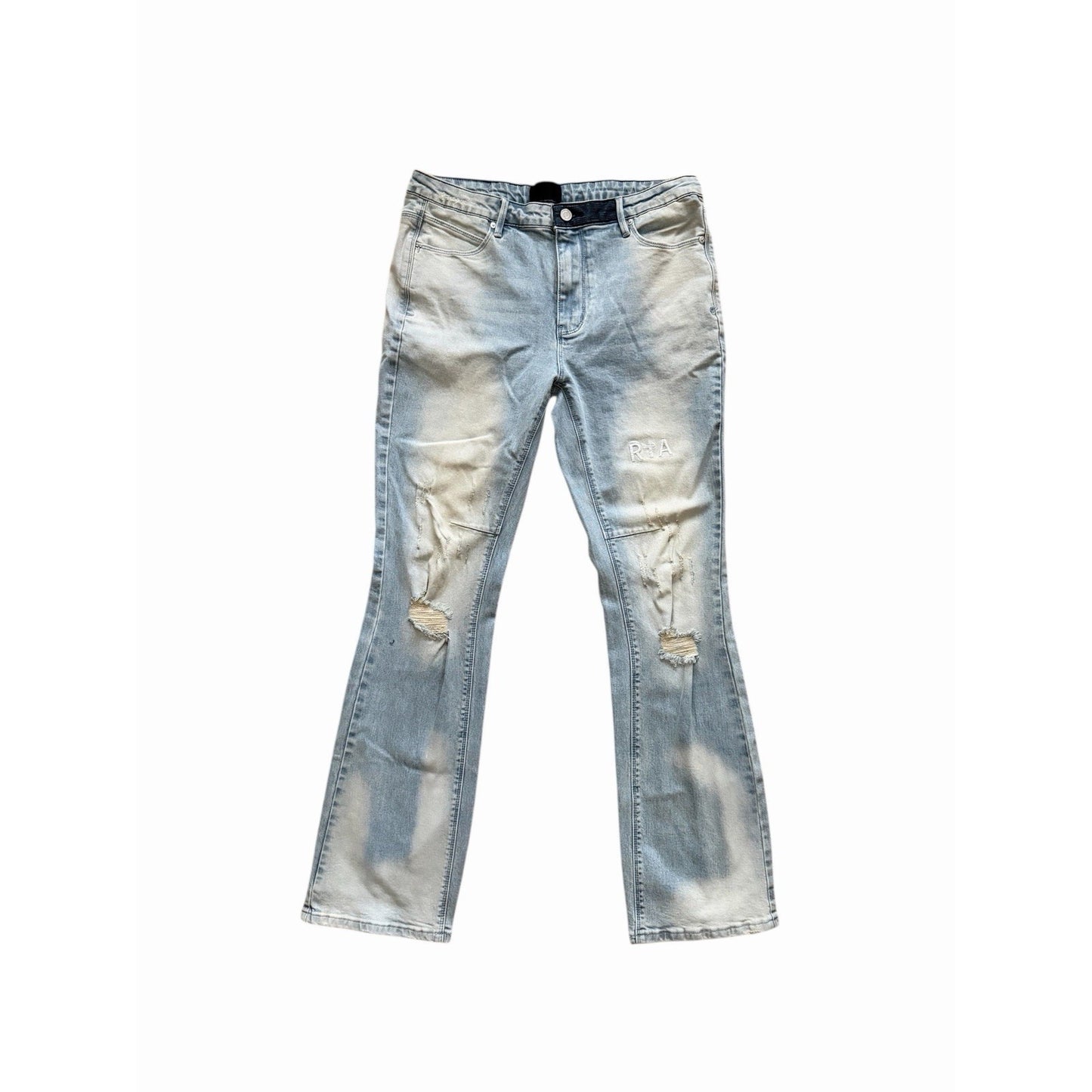 RtA Mens Strikethrough Jeans Slim Bootcut