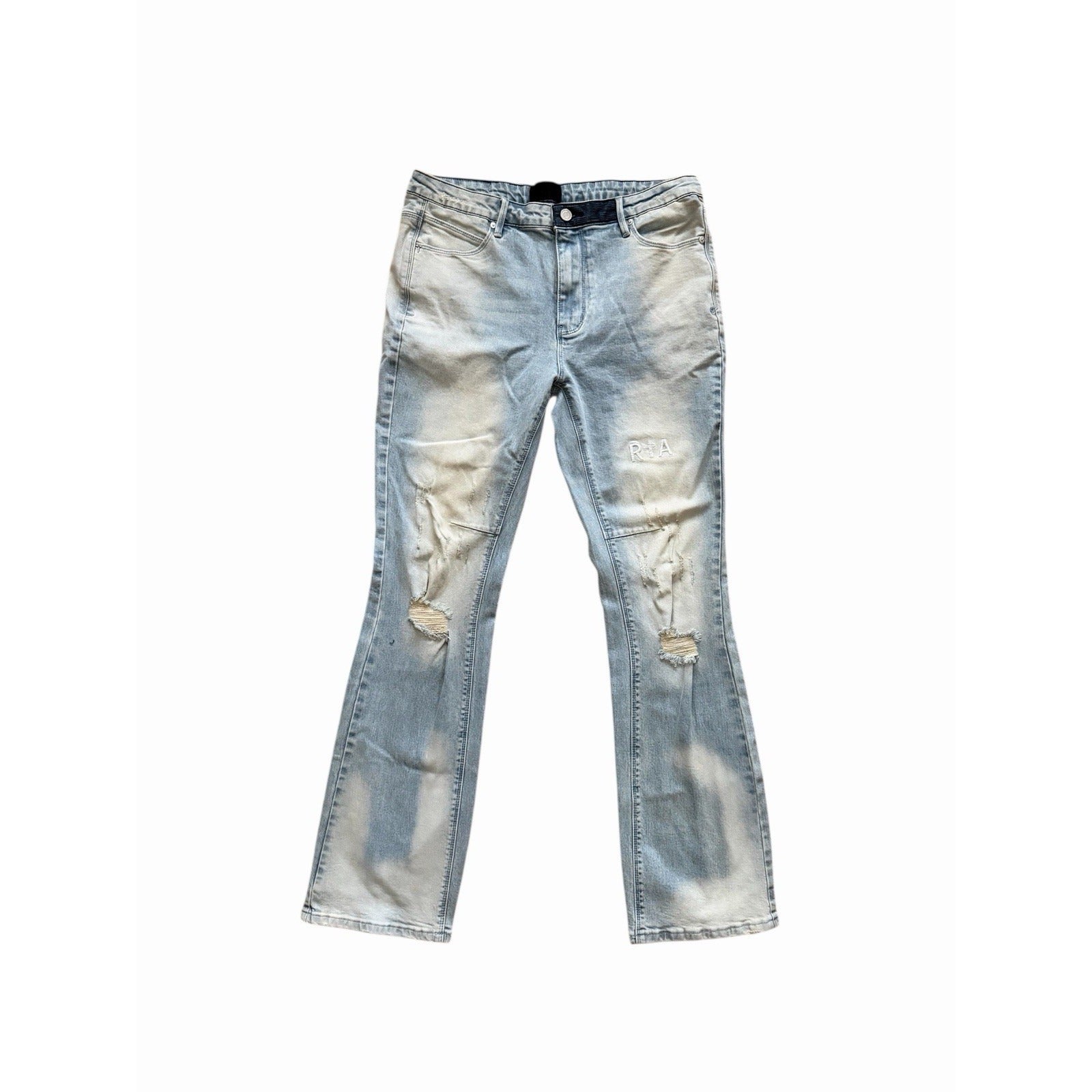 RtA Mens Strikethrough Jeans Slim Bootcut
