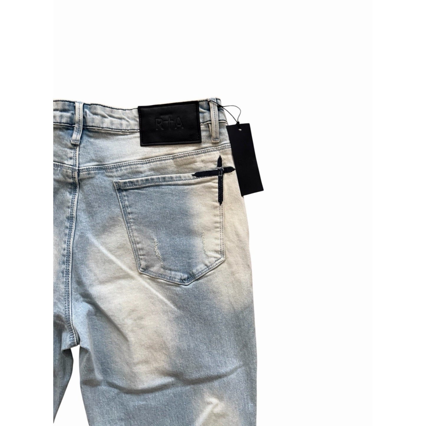 RtA Mens Strikethrough Jeans Slim Bootcut