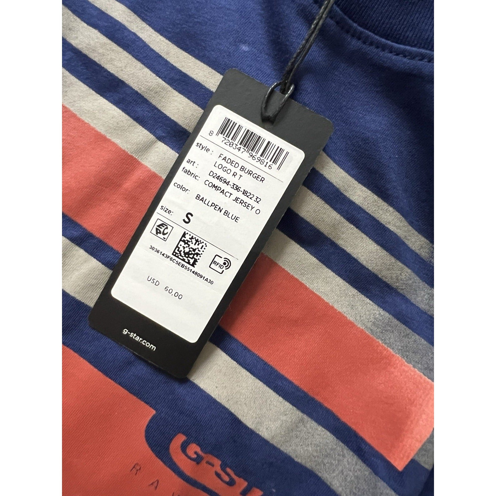 G-Star Raw Faded Burger T-Shirt Bullpen