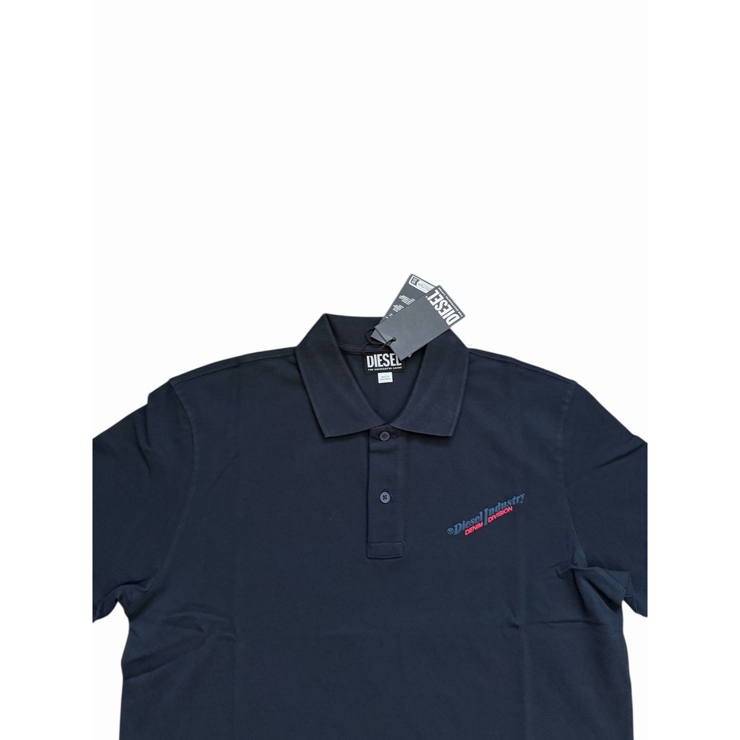 Diesel Mens T-Smith Industry Polo Shirt Midnight Blue