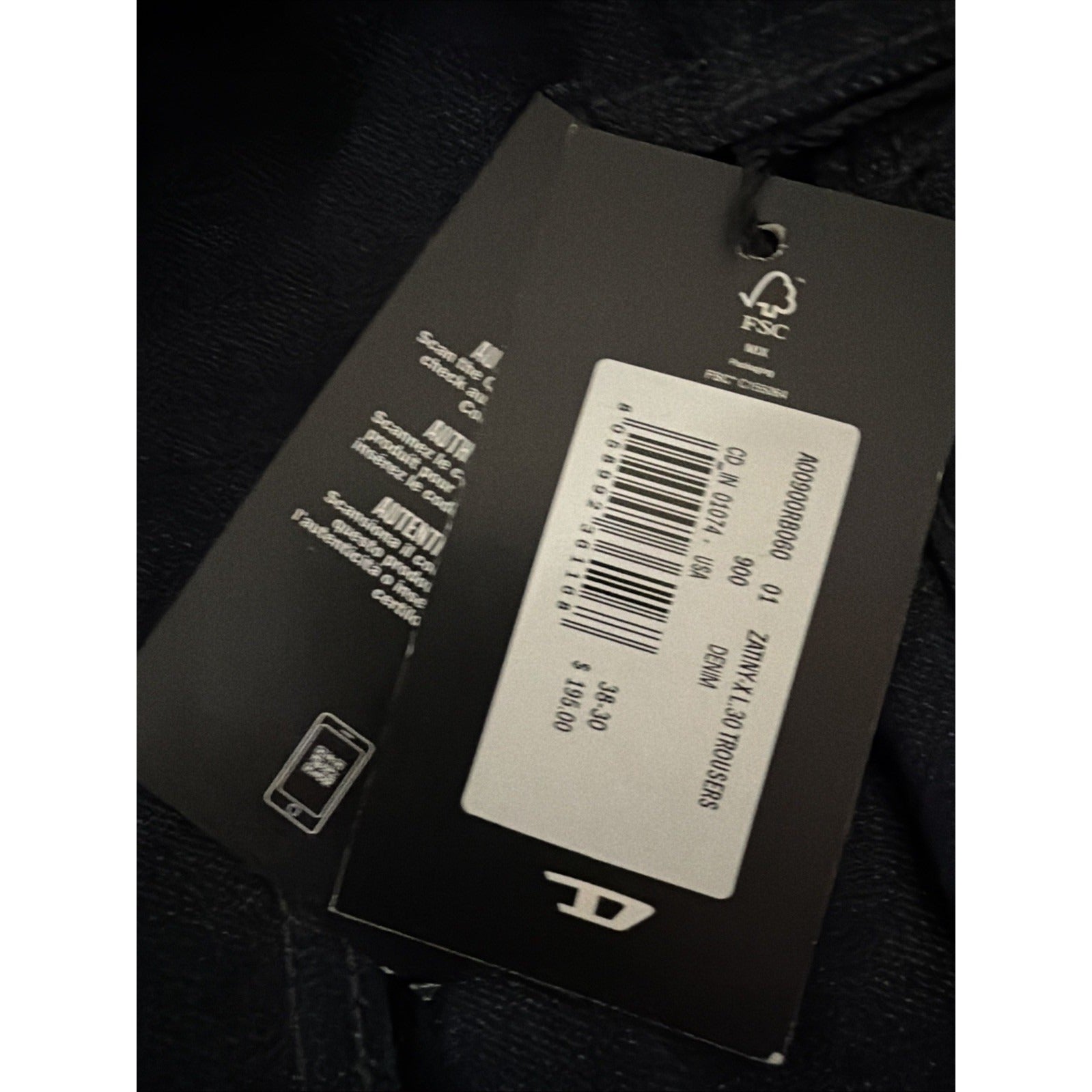 Diesel Zatiny Slim Bootcut Jeans Dark Blue RB060