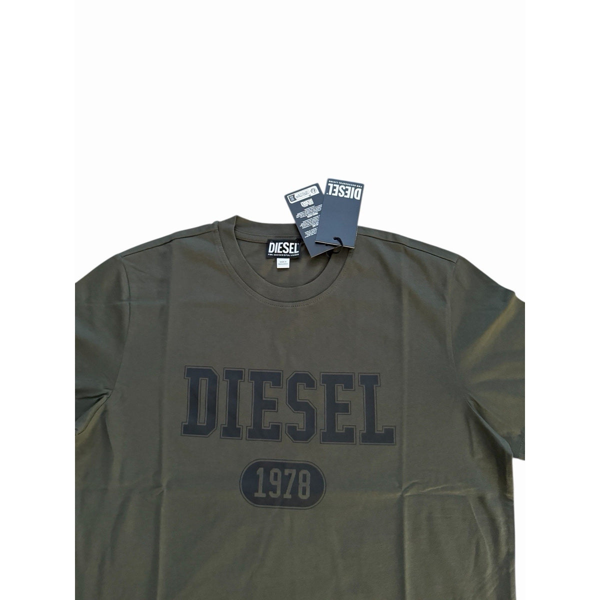 Diesel T-Diegor Maglietta T-Shirt Army Green $70 Size M