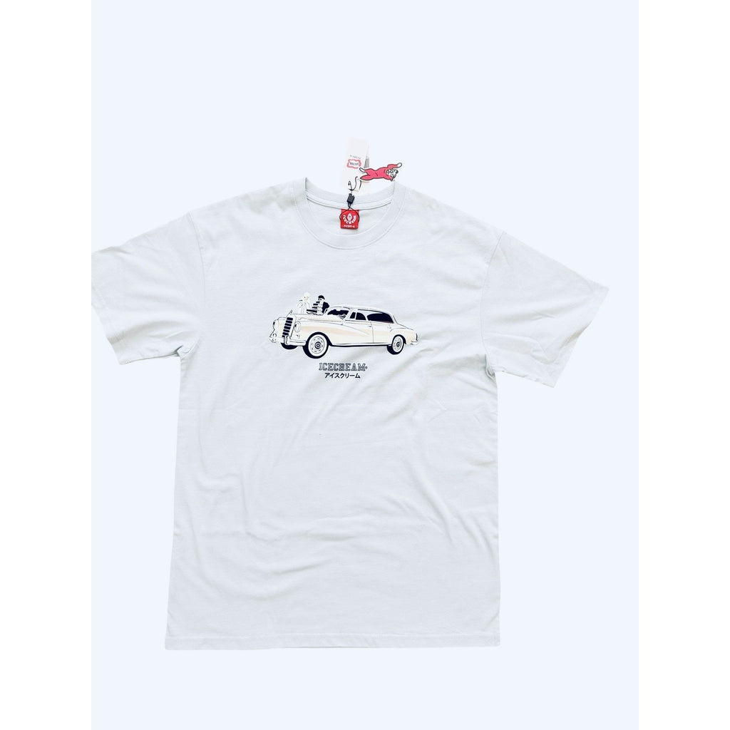 ICECREAM x Billionaire Boys Club BBC Mens Garçon T-Shirt Light Blue Size M