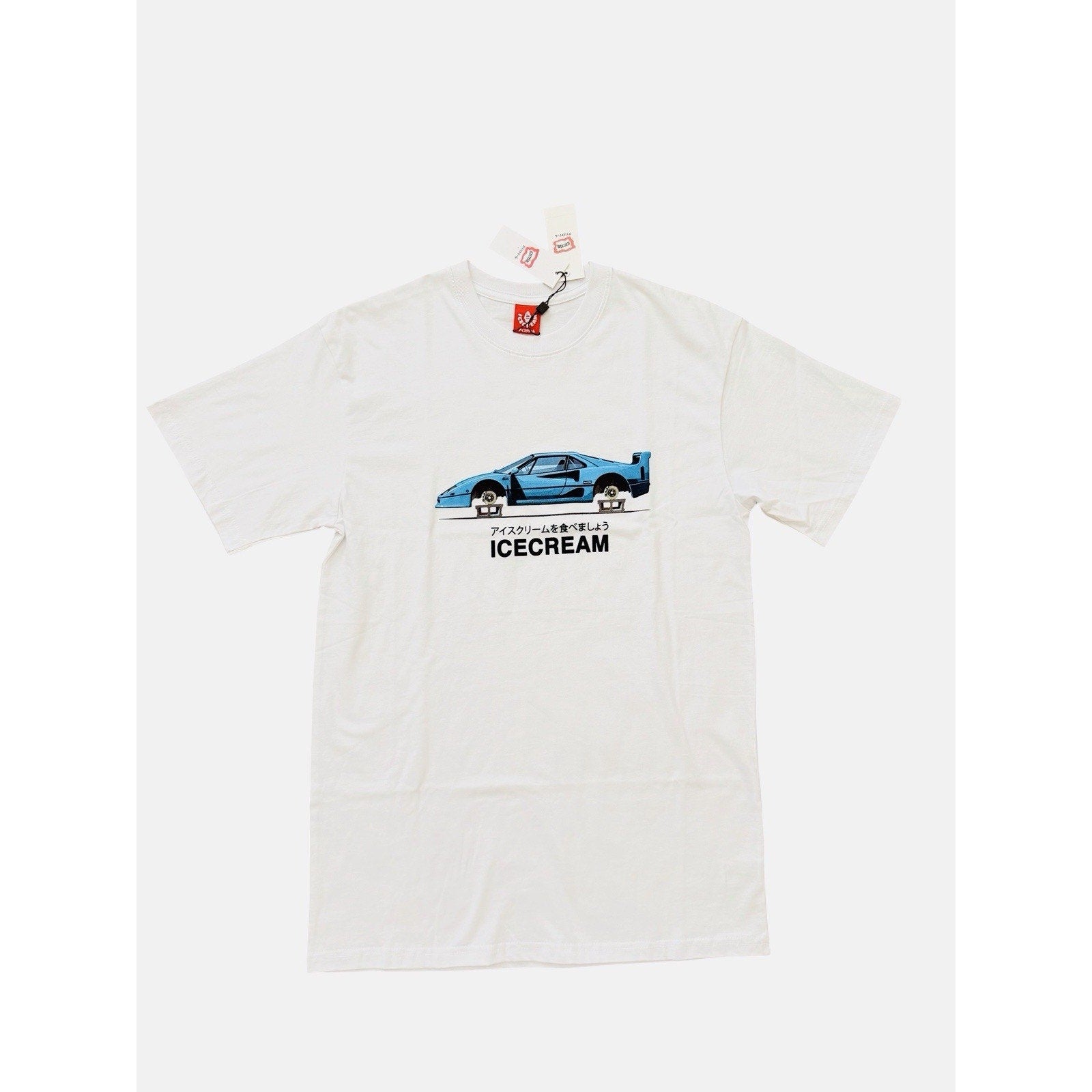ICECREAM x Billionaire Boys Club BBC Mens On Ice Tee T-Shirt White Size S
