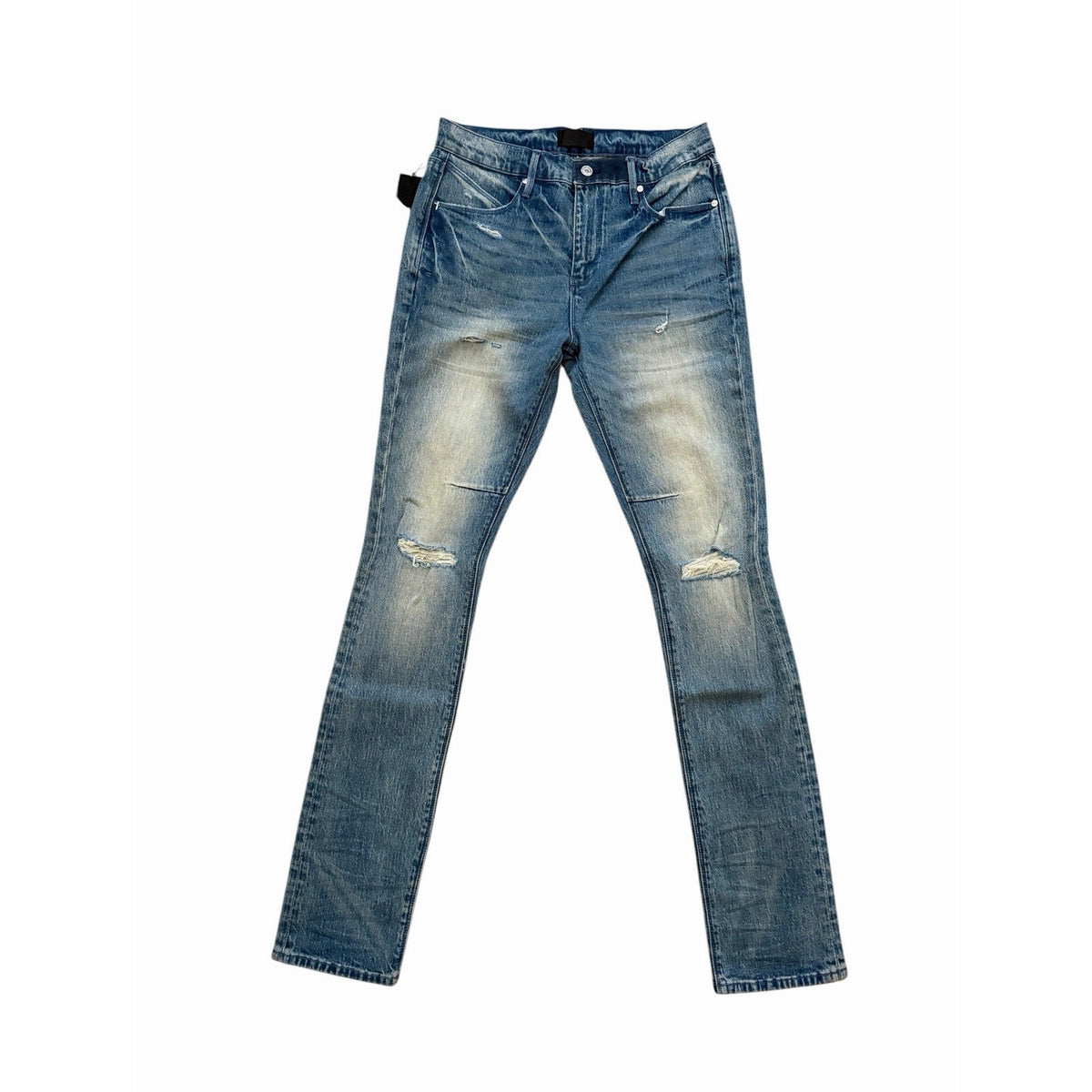 RtA Clayton Olivier Stacked Skinny Jeans - Medium Blue