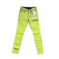 Purple Brand Paint Job Skinny Jeans - Neon Green